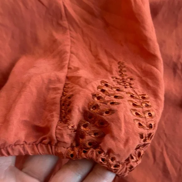 Figueroa & Flower Orange Blouse - Size Large - Picture 8 of 10